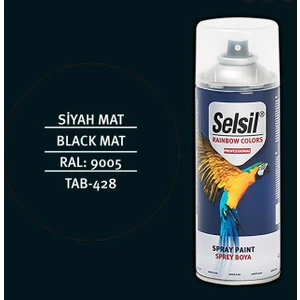 Üstün Kalite Sprey Tampon Boyası Mat Siyah Boya 400 ml