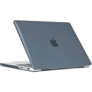 Macbook 14.2' 2021 A2242 Şeffaf Sert Koruma Kapağı Hava Kanallı Msofty