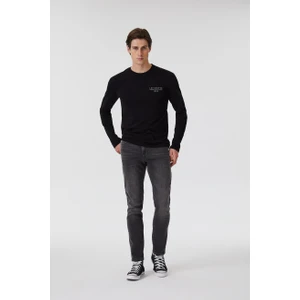 Lee Cooper Jack Normal Bel Dar Kesim Dar Paça Gri Erkek Jean Pantolon