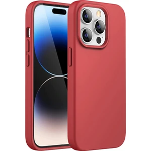 M.TK Moveteck Apple iPhone 14 Pro Max Kılıf Ipeksi Yumuşak Hisli Içi Kadife Lansman Renkli Silikon Liquid