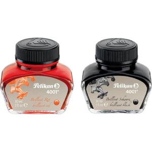 4001 Dolma Kalem Mürekkebi 30 Ml. Kırmızı + Siyah