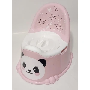 Toz Pembe Panda Lazımlık Rahat Konforlu Çıkabilir Hazneli Kapaklı Dünyanın En Kullanışlı Lazımlığı