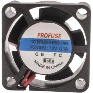 25X25X10MM 12V 0.10A Fan 2 Kablolu