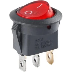 Kcd1 Siyah Kırmızı Işıklı On/off Anahtar 3 Pin