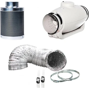 190 M3 Udwells Karbon Filtre Sessiz Fan Set