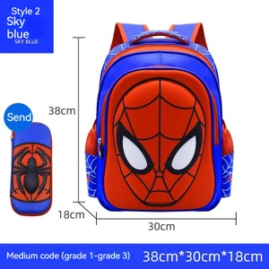 Ivy Stationery Yeni Ilkokul Erkek Anaokulu Okul Çantası Örümcek Adam Karikatür Sevimli Su Geçirmez Çocuk Okul Çantası (Yurt Dışından)