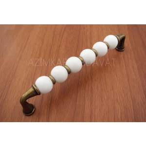Azm Hırdavat Porselen Kulp Misket Antik Sarı 160 Mm