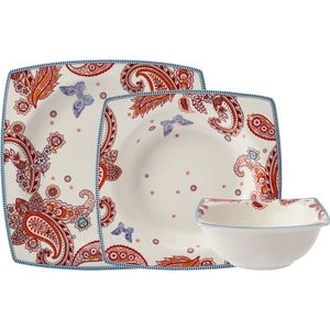 Paisley 18 Parça 6 Kişilik Porselen Yemek Takımı