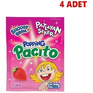Nostaljik Lezzetler Hleks Popios Pat Layan Şeker Çilekli (4 Adet)