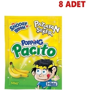 Nostaljik Lezzetler Hleks Popios Pat Layan Şeker Muzlu (8 Adet)