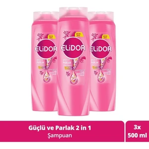 Superblend 2'Si 1 Arada Şampuan Ve Saç Bakım Kremi Güçlü Ve Parlak 500 Ml X3