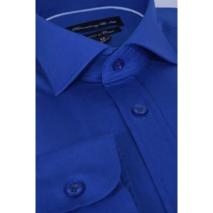 Pamuklu Düz Uzun Kollu Regular İtalyan Yaka Erkek Gömlek,B5-008