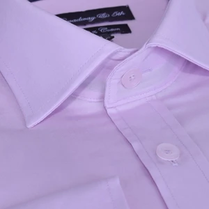 Pamuklu Düz Uzun Kollu Regular İtalyan Yaka Erkek Gömlek,B5-008