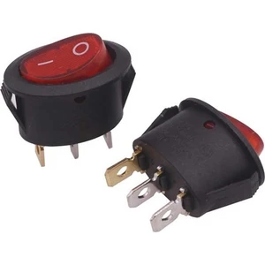 25MM Işıklı Oval On-Off Anahtar Switch
 Uyumlu