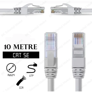BK Teknoloji CAT5E Yüksek Hızlı Gigabit Ethernet Ağ Lan Kablosu 10 Metre