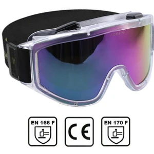 Iş Güvenlik Gözlüğü Kaynak Koruyucu Ventilli Gözlük S550 Gökkuşağı