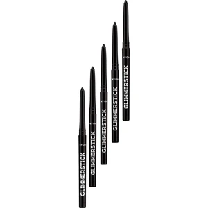 Glimmersticks Asansörlü Açılıp Kapanabilen Göz Kalemi Blackest Black Beşli Set