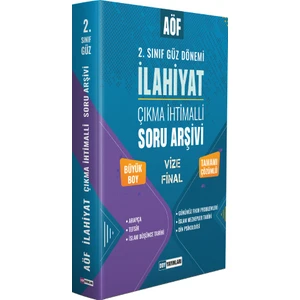 Ddy Yayınları  AÖF Ilahiyat 2. Sınıf Güz Dönemi Çıkmış Soru Arşivi Tamamı Çözümlü