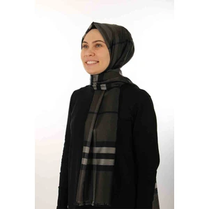 Siyah-Füme Sima Burberry Ekose Şal