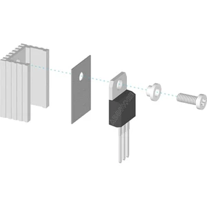 TO220 Aluminyum Soğutucu Set Radyatör Entegre Transistör Mosfet