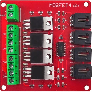 24V 5A 4 Kanal Pwm Kontrollü Mosfet Selenoid Motor Valf Anahtar