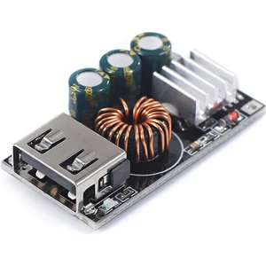 QC3 Hızlı Şarj Modülü DC 10-32V 24W to 5V Usb Voltaj Düşürücü Cep Telefonu Apple Android