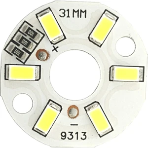 5730 5V 3W 32MM Beyaz LED Modül Aluminyum Pcb 6 LED Lamba Aydınlatma