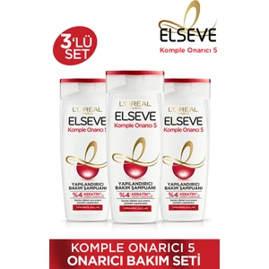Komple Onarıcı 5 Yapılandırıcı Bakım 3'lü Şampuan Seti