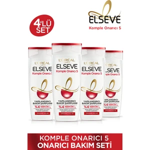 Komple Onarıcı 5 Yapılandırıcı Bakım 4'lü Şampuan Seti