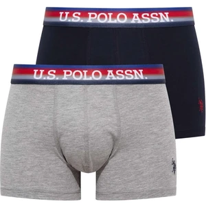 U.S. Polo Assn. Erkek Lacivert-Gri 2'li Boxer 80475