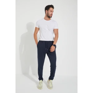 Erkek 3 Iplik  Cepli  Beli ve Paçası  Lastikli Düz  Eşofman Altı