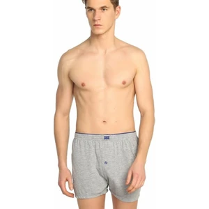 Erkek 2'li Paket Penye Havlu Bel Boxer Gri Renk