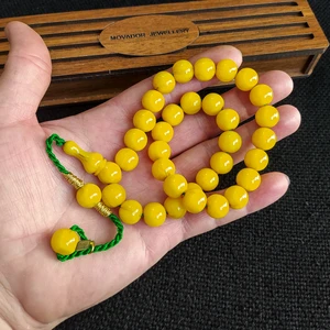 Vip Kehribar Koleksiyonluk 11 mm Helezon Damarlı Sıkma Kehribar Tesbih Osama Omari Usta Işçilikli Tespih