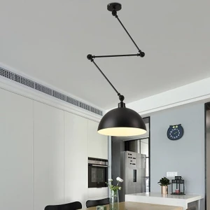 Modern Üç Mafsallı Akrobat Metal Masa Üstü Sarkıt Avize Şapka ÇAPI:30CM