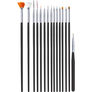 Mujgan 15'Li Profesyonel Nail Art Süsleme Fırçası