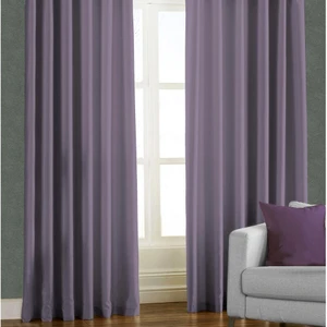 Altın Pamuk Lüx Blackout Işık Geçirmez Mürdüm Karartma Perde Pilesiz Enxboy Seçenek