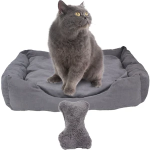 Kedi Yatağı Evcil Hayvan Kedi Minderi Evcil Hayvan Dikdörtgen 65X45 cm Yumuşak Minder