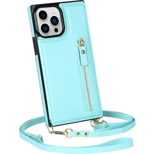 Çapraz Gövde Kart Yuvası Cüzdan iPhone 14 Pro Kılıfı (Yurt Dışından)