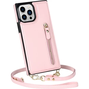 Çapraz Gövde Kart Yuvası Cüzdan iPhone 14 Pro Kılıfı (Yurt Dışından)