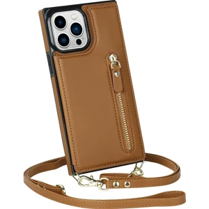 Çapraz Gövde Kart Yuvası Cüzdan iPhone 14 Pro Kılıfı (Yurt Dışından)