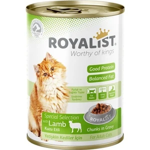 Kuzu Etli Yetişkin Kedi Konserve 400 gr x 12