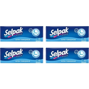 Klasik Cep Mendili 10'lu Paket X4 Paket