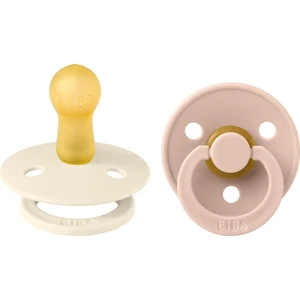 Colour Ikili Kauçuk Emzik-Ivory/blush Size 2