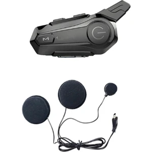 Motosiklet Bluetooth Kask Interkom Evrensel Eşleştirme Cnc Gürültü Azaltma Fonksiyonu ile Su Geçirmez Interkom Kulaklık A (Yurt Dışından)
