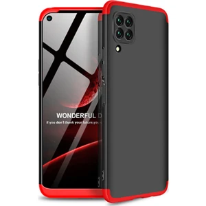 Huawei P40 Lite ile Uyumlu Kılıf 3 Parçalı Tam Koruma Dayanıklı Soft Ince Kılıf