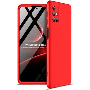 Samsung Galaxy M31S ile Uyumlu Kılıf 3 Parçalı Tam Koruma Dayanıklı Soft Ince Kılıf