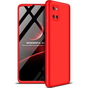 Samsung Galaxy A81 (Note 10 Lite) ile Uyumlu Kılıf 3 Parçalı Tam Koruma Dayanıklı Soft Ince Kılıf