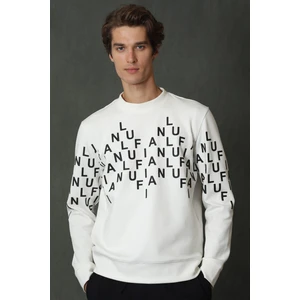 Rose Erkek Sweatshirt Kırık Beyaz