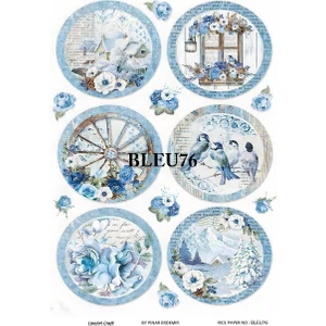 Pirinç Dekopaj Kağıdı LA-BLUE76