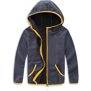 Erkek ve Kız Çocuk Polar Kapüşonlu Fermuarlı Sweatshirt